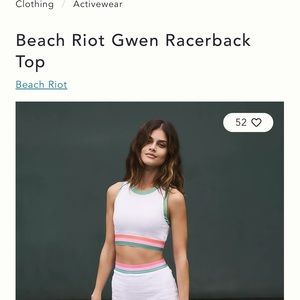 Beach Riot Gwen Racerback Top - Size Small, Like New